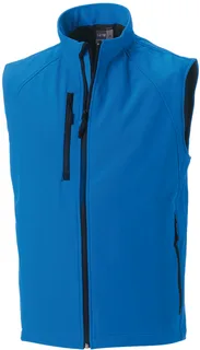Russell Heren softshell bodywarmer in Azur Blue, voorkant