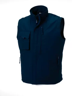 Russell Heavy Duty bodywarmer in French Navy, voorkant