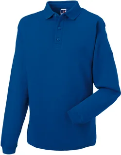 Russell Heavy Duty sweater met kraag in Bright Royal, voorkant