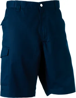 Russell Polykatoenen Twill bermuda in French Navy, voorkant