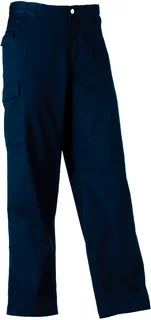 Russell Polykatoenen Twill broek in French Navy, voorkant