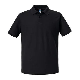 Russell Herenpolo Authentic Eco in Black, voorkant