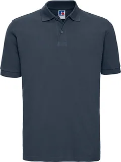 Russell Heren klassieke katoenen polo in French Navy, voorkant