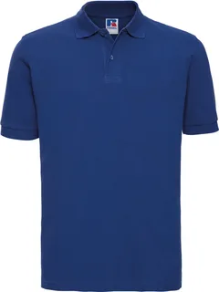 Russell Heren klassieke katoenen polo in Bright Royal, voorkant