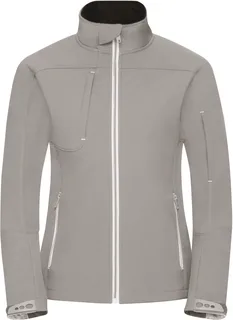 Russell Dames Bionic-Finish® softshell jack in Stone, voorkant