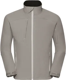 Russell Heren Bionic-Finish® softshell jack in Stone, voorkant