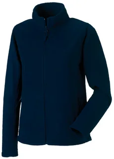 Russell Dames outdoor fleecevest met volledige rits in French Navy, voorkant