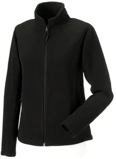 Russell Dames outdoor fleecevest met volledige rits in Black, voorkant