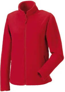 Russell Dames outdoor fleecevest met volledige rits in Classic Red, voorkant