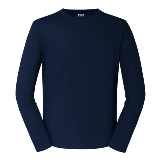 Russell Classic long sleeve t-shirt in French Navy, voorkant