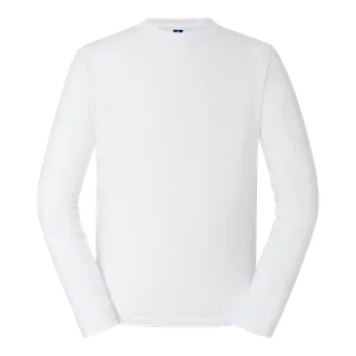 Russell Classic long sleeve t-shirt in White, voorkant