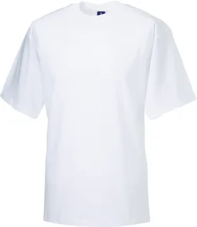 Russell Classic T-shirt in White, voorkant