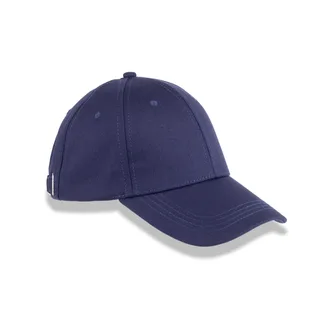 Result 6-panel organic cotton cap in Navy, voorkant