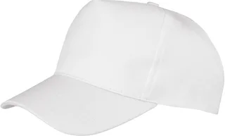 Result Headwear Boston 5-panel printable cap in White, voorkant