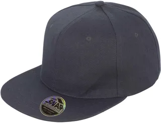 Result Headwear Bronx snapback met platte klep in Black, voorkant