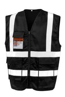 Result Safe Guard Veiligheidshesje met rits in Black, voorkant