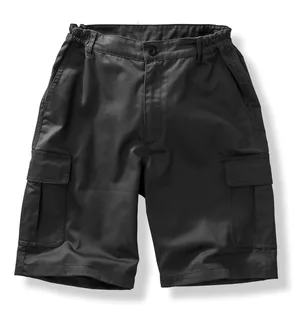Result Recycled Gerecycled work-guard utilitaire short. in Black, voorkant