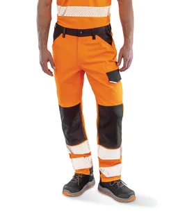 Result Safe-Guard gerecyclede veiligheidsbroek in Fluorescent Orange, voorkant