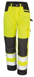 Result Safe Guard Cargo veiligheidsbroek in Fluorescent Yellow, voorkant