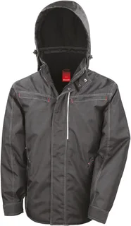 Result Robuust jack met denimlook in Black, voorkant