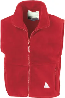 Result Kinder Polartherm™ bodywarmer in Red, voorkant