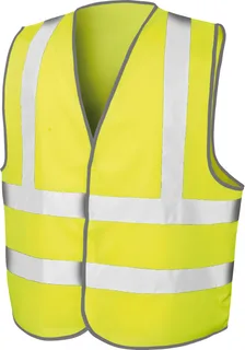 Result Safe Guard High Viz Motorway Vest in Fluorescent Yellow, voorkant