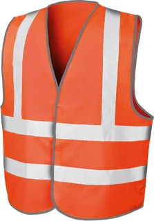 Result Safe Guard High Viz Motorway Vest in Fluorescent Orange, voorkant