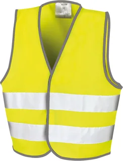Result Safe Guard Core kinder veiligheidshesje in Fluorescent Yellow, voorkant
