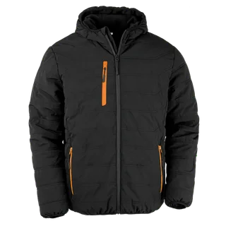 Result Recycled Gewatteerd gerecycled jack black compass in Black / Orange, voorkant