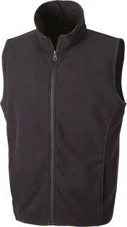 Result Core Micro fleece gilet in Black, voorkant