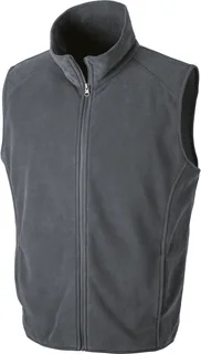 Result Core Micro fleece gilet in Charcoal, voorkant