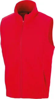 Result Core Micro fleece gilet in Red, voorkant