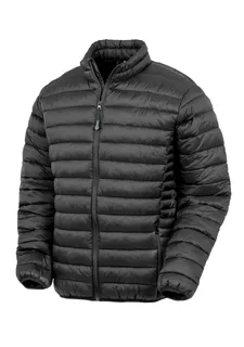Result Recycled Gerecycled gewatteerd jack zonder capuchon in Black, voorkant