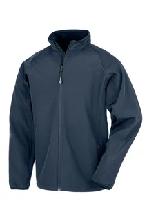 Result Recycled Gerecyclede herensoftshelljas in Navy, voorkant