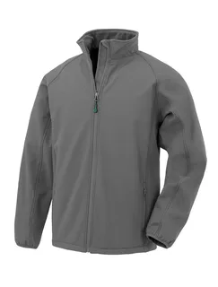 Result Recycled 2-laags gerecycled softshell kind in Grey, voorkant