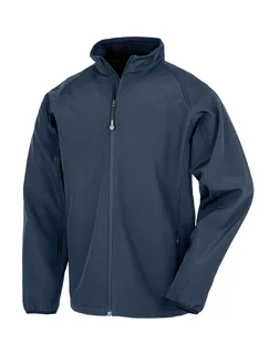 Result Recycled 2-laags gerecycled softshell kind in Navy, voorkant