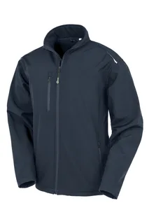 Result Recycled Gerecyclede softshelljas in Navy, voorkant