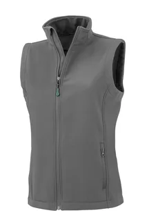 Result Recycled Gerecycleerde dames softshell-bodywarmer in Grey, voorkant