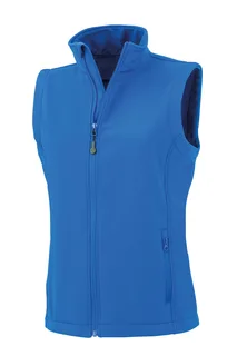 Result Recycled Gerecycleerde dames softshell-bodywarmer in Royal, voorkant