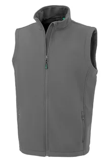 Result Recycled Gerecycleerde heren softshell-bodywarmer in Grey, voorkant