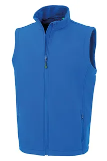 Result Recycled Gerecycleerde heren softshell-bodywarmer in Royal, voorkant