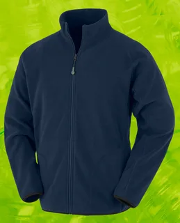 Result Recycled Microfleecevest in Navy, voorkant