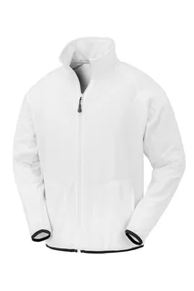 Result Recycled Microfleecevest in White, voorkant