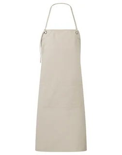 Premier Artisan's Choice double pocket canvas apron in Natural, voorkant