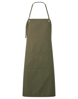 Premier Artisan's Choice double pocket canvas apron in Olive, voorkant
