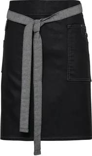 Premier Division sloof in gewaxte denimlook in Black Denim, voorkant