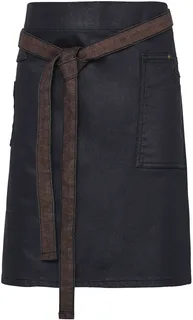 Premier Division sloof in gewaxte denimlook in Indigo / Brown Denim, voorkant