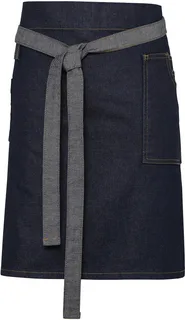 Premier Division sloof in gewaxte denimlook in Indigo Denim, voorkant