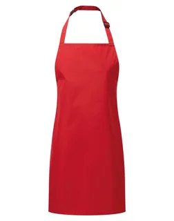 Premier Waterdicht schort met bovenstuk “Essential” in Red, voorkant