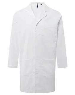 Premier Work smock in White, voorkant